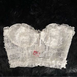 ASOS White Lace Bustier NWT size 4